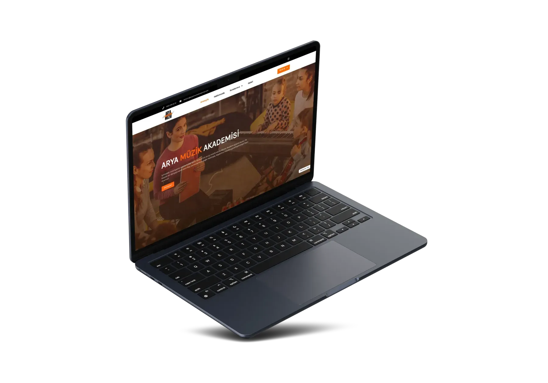 Site web d'Arya Müzik Akademisi
