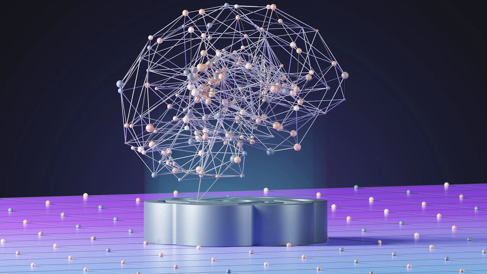 Abstract artificial intelligence technology visual